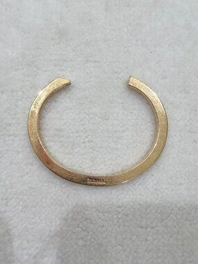 Miansai Gold Tone Thick Heavy Cuff Bangle Gold Plated Bracelet